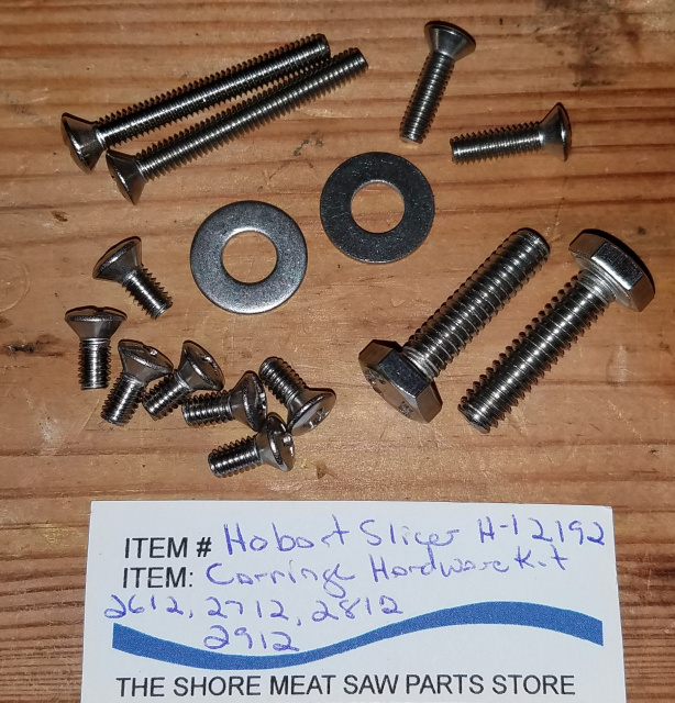 Carriage Hardware Kit for Hobart 2612, 2712, 2812 & 2912 Slicers.