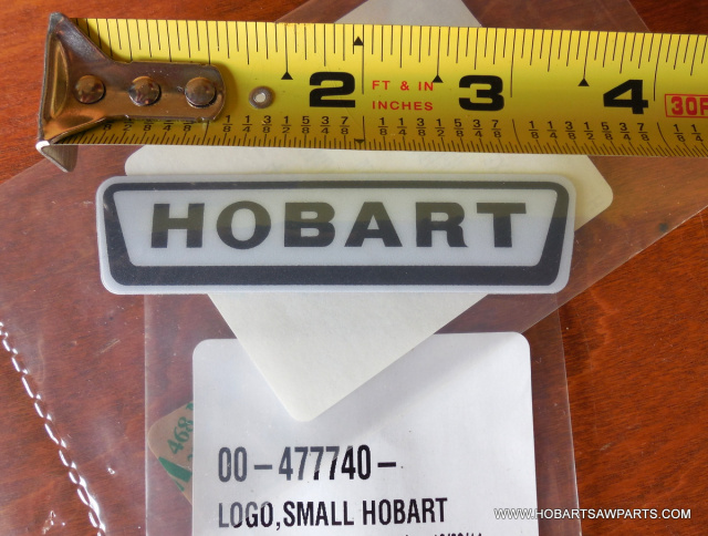 HOBART DECAL 00-477740 SMALL HOBART LOGO 3-1/2" LONG