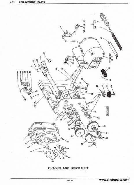 Hobart Steakmaster 400 & 401 Tenderizer Parts Diagrams